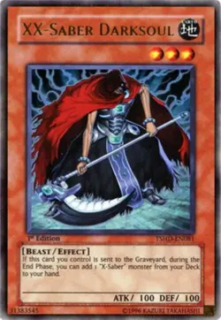 Yugioh-XX-Saber Darksoul-Ultra Rare-Mixed Editions-TSHD EN081 (LP) - Image 1