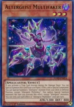 Yugioh-Altergeist Multifaker-Ultra Rare-1st Edition-FLOD EN014 (LP) - Image 1