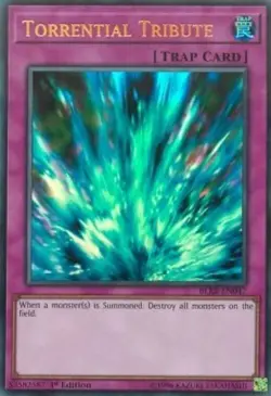Yugioh-Torrential Tribute-Ultra Rare-1st Edition-BLRR EN047 (LP) - Image 1