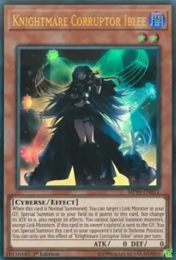 Yugioh-Knightmare Corruptor Iblee-Ultra Rare-Mixed Editions-MP19 EN011 (LP) - Image 1
