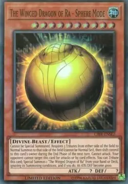 Yugioh-The Winged Dragon of Ra - Sphere Mode-Super Rare-Limited Ed-CIBR ENSE2 LP - Image 1