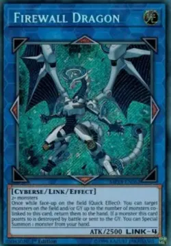 Yugioh-Firewall Dragon-Secret Rare-1st Edition-MP18 EN062 (NM) - Image 1