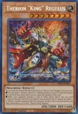 Yugioh-Therion "King" Regulus-secret Rare-1st Edition-DIFO EN007 (NM) - Image 1