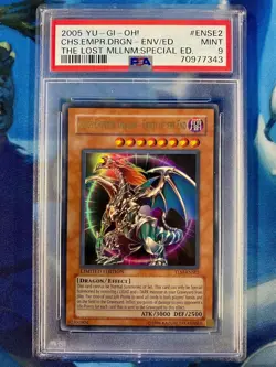 PSA 2005 Yu-Gi-Oh! Chaos Emperor Dragon - Envoy of the End TLM:SE #ENSE2 Mint 9 - Image 1