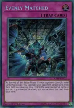 Yugioh-Evenly Matched-Secret Rare-1st Edition-CIBR EN077 (LP) - Image 1