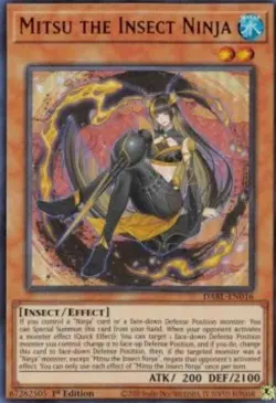 Yugioh-Mitsu The Insect Ninja-Ultra Rare-1st Edition-DABL EN016 (LP) - Image 1