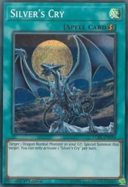Yugioh-Silver's Cry-Secret Rare-1st Edition-LCKC EN034 (NM) - Image 1