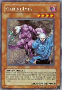 Yugioh-Gemini Imps-Secret Rare-UNL-PP01 EN005 (LP) - Image 1