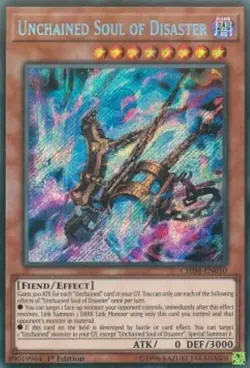 Yugioh-Unchained Soul of Disaster-Secret Rare-1st Edition-CHIM EN010 (LP) - Image 1