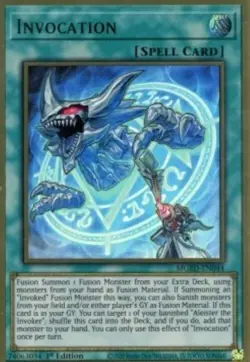 Yugioh-Invocation-Gold Rare-Mixed Editions-MGED EN044 (LP) - Image 1
