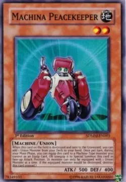 Yugioh-Machina Peacekeeper-Super Rare-1st Edition-SDMM EN003 (LP) - Image 1