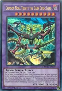 Yugioh-Crimson Nova Trinity the Dark Cubic Lord-Ultra-1st-MVP1 EN040 (NM) - Image 1