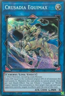 Yugioh-Crusadia Equimax-Secret Rare-1st Edition-MP19 EN107 (LP) - Image 1