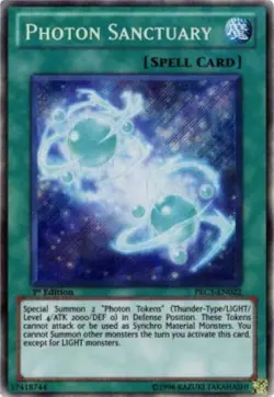 Yugioh-Photon Sanctuary-Secret Rare-1st Edition-PRC1 EN022 (LP) - Image 1