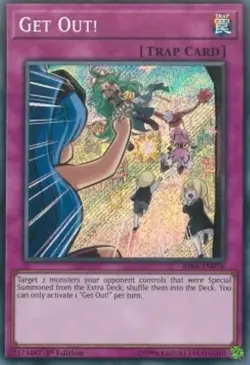 Yugioh-Get Out!-Secret Rare-1st Edition-RIRA EN076 (NM) - Image 1