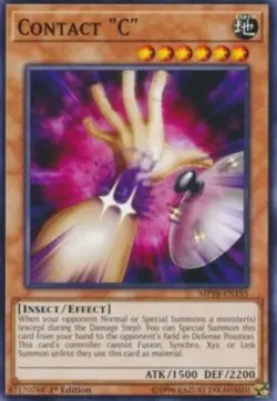 Yugioh-Contact "C"-Common-1st Edition-MP18 EN195 (NM) - Image 1