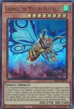 Yugioh-Gadarla, The Mystery Dust Kaiju-Ultra Rare-1st Edition-BROL EN074 (NM) - Image 1
