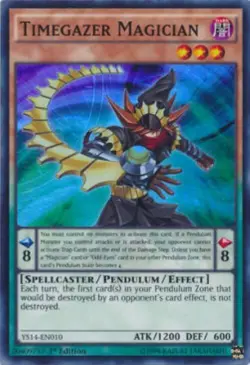 Yugioh-Timegazer Magician-Super Rare-1st Edition-YS14 EN010 (LP) - Image 1