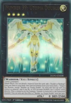 Yugioh-Number 39: Utopia Double-Ultra Rare-1st Edition-DUPO EN008 (NM) - Image 1
