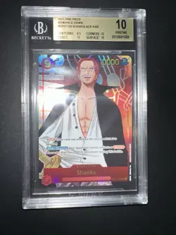 ONE PIECE BGS 10 SHANKS OP01-120 ROMANCE DAWN ENGLISH 2022! - Image 3