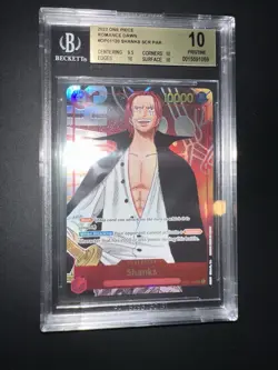 ONE PIECE BGS 10 SHANKS OP01-120 ROMANCE DAWN ENGLISH 2022! - Image 4