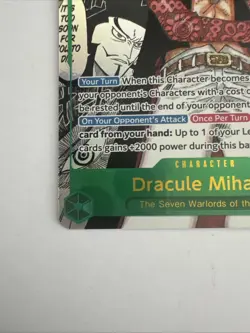 Dracule Mihawk MANGA !!! OP14-119 SEC Alt Art - The Azure Sea’s Seven ENG - Image 5