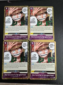 When You’re At Sea You Fight Against Pirates!! OP05-076 R One Piece Playset X4 - Image 1