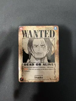 Shanks OP09-004 Parallel Wanted SR One Piece CCG Emperors in the New World Foil - Image 3