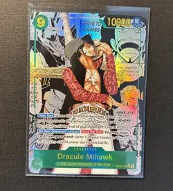One Piece TCG Dracule Mihawk (Manga) - The Azure Sea's Seven (OP14) - Image 4