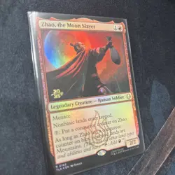 Mtg FOIL Zhao, The Moon Slayer - Prerelease Cards + Bonus Foils - Image 1