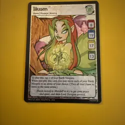 Illusen 14/234 Neopets TCG Base Set ULTRA RARE Card Game HOLO FOIL Faerie Hero - Image 1