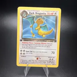 Dark Dragonite 22/82 - Team Rocket 1st Edition - Rare Vintage Pokemon Card - Image 1