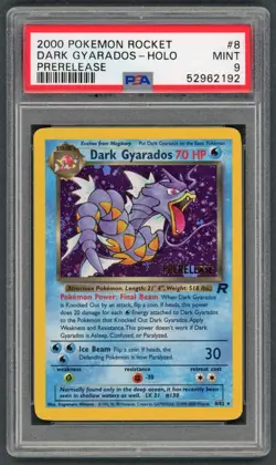 Pokemon Cards - PSA 9 PreRelease Dark Gyarados 8/82 - Team Rocket - MINT PSA9 - Image 1