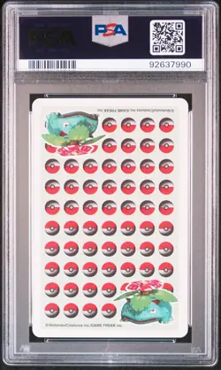 1998 Pokemon Stadium Green Playing Card Koffing Joker PSA 9 Mint - Image 2