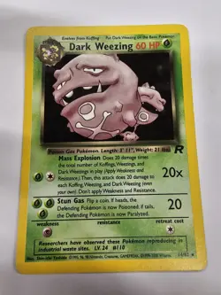 Dark Weezing Holo 14/82 Team Rocket 2000 WOTC Vintage Pokemon Card LP - Image 1