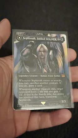 MTG English Sephiroth, Fabled SOLDIER (Borderless) (0317) NM regular NON-FOIL - Image 1