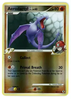 Aerodactyl GL Reverse Holo 55/111 Rising Rivals Pokemon Card - Image 1