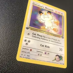 Giovanni's Meowth 74/132 Gym Challenge 1st Edition Pokemon Card Mint Condition - Image 2