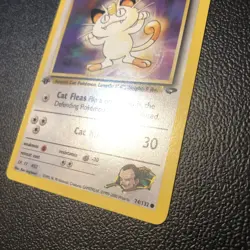 Giovanni's Meowth 74/132 Gym Challenge 1st Edition Pokemon Card Mint Condition - Image 3