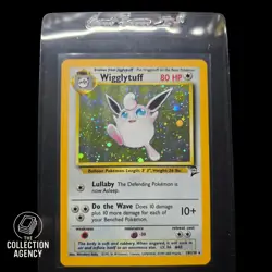 Pokemon TCG Wigglytuff Holo Rare Card 19/130 Base Set 2 Unlimited Vintage - Image 3