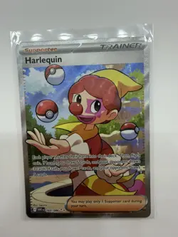 Pokemon TCG Harlequin 163/086 Full Art Ultra Rare Holo Card Sv: White Flare - Image 1