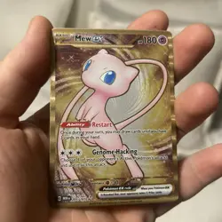 Pokemon Mew EX TCG 205/165 Metal Gold Scarlet & Violet 151 UPC Promo Card - Image 1