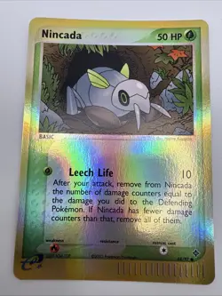 Nincada 68/97 EX Dragon Reverse Holo Rare Pokemon Card - Image 3