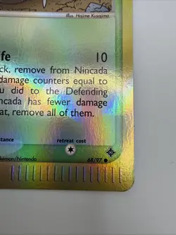 Nincada 68/97 EX Dragon Reverse Holo Rare Pokemon Card - Image 5