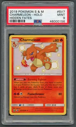 Pokemon Cards - PSA 9 Charmeleon SV7/SV94 - Hidden Fates - MINT - PSA9 - Image 1