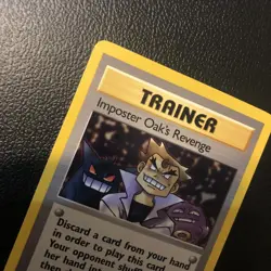Imposter Oak's Revenge 76/82 Team Rocket First Edition Pokemon Card NM - Image 5