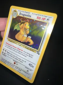 Pokemon TCG Dragonite Fossil Set Holo Rare Card 4/62 1999 - Image 5