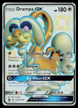 Pokemon Card - Drampa GX Hidden Fates Shiny Vault SV80/SV94 Holo - Image 1