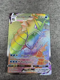 Pokemon Gyarados VMAX TCG Evolving Skies Rainbow Secret Rare Card 207/203 - Image 3