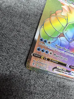 Pokemon Gyarados VMAX TCG Evolving Skies Rainbow Secret Rare Card 207/203 - Image 4